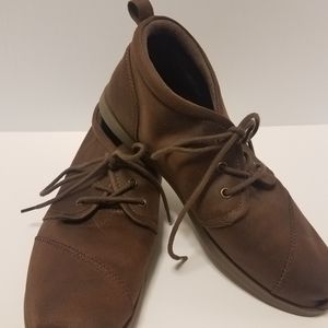 Bob's By Skechers Brown Chill Luxe Drifting Flat Booties Womens Size 9